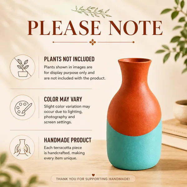 Terracotta_Decorative_Two_Tone_Flower_Vase
