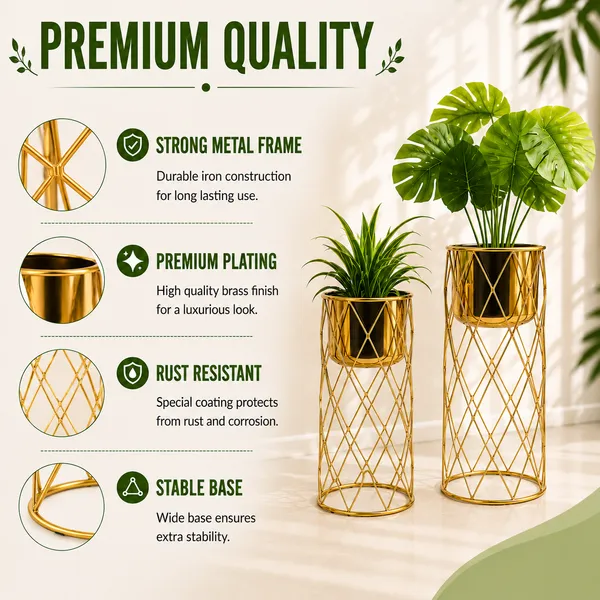 Pack_Of_2_Iron_Indoor_Gold_Cylindrical_Plant_Stand