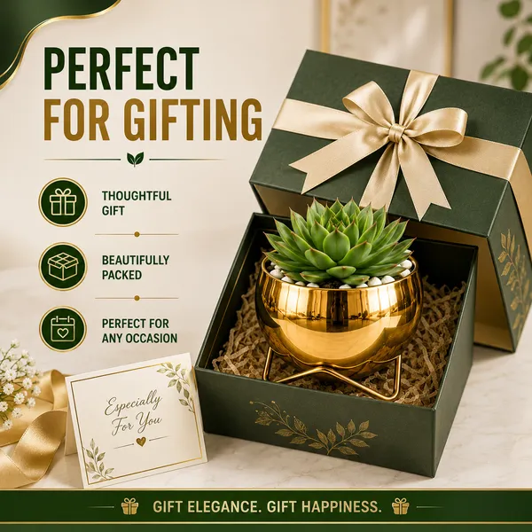 Iron_Indoor_Gold_Planter_With_Stand