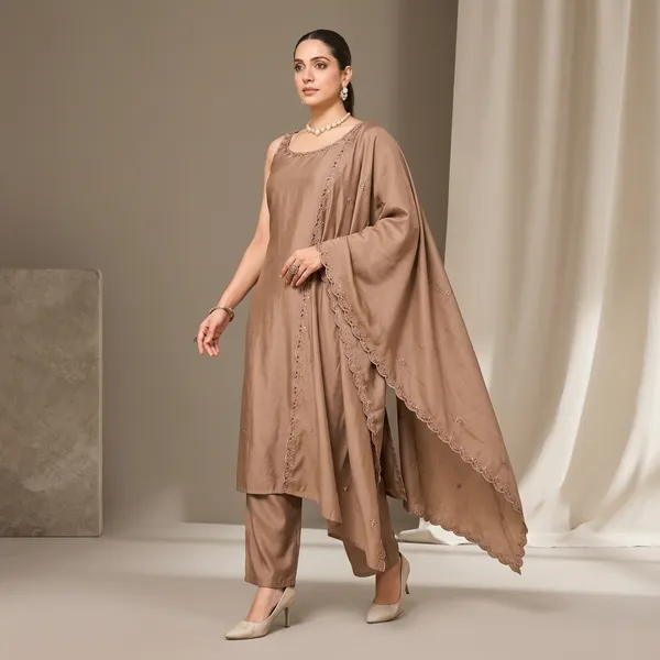Chiku_Brown_Roman_Silk_Embroidered_Pant_Set__with_sleeves_For_Women