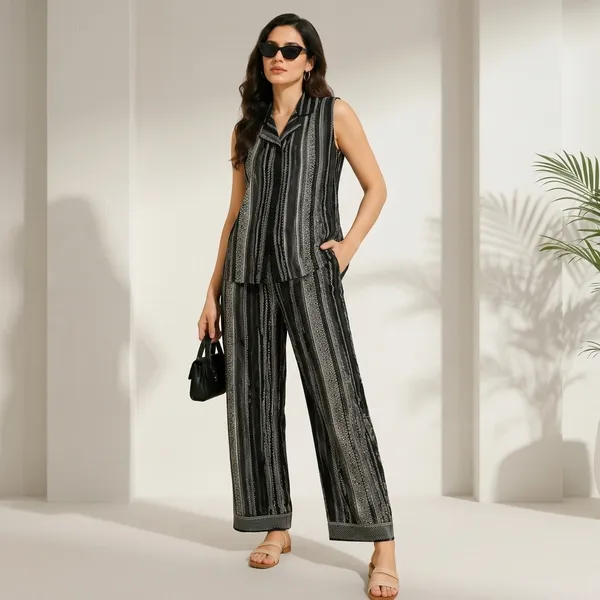 Black_Cotton_Striped_Sleeveless_Co_Ord_Set_For_Women