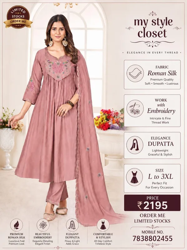 Rose_Pink_Roman_Silk_Embroidered_Anarkali_Kurta_Set_With_Dupatta