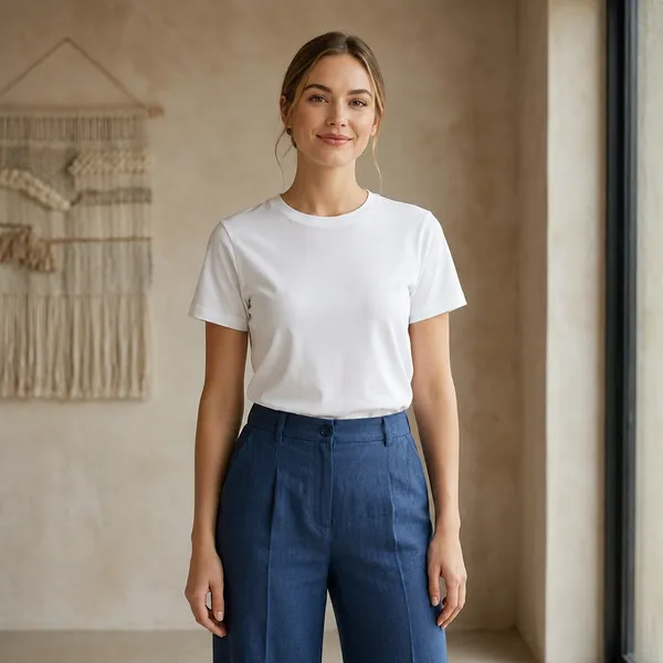 White_Pure_Cotton_Tshirt_For_Women