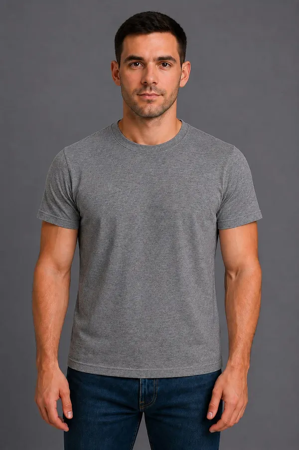 Grey_Pure_Cotton_Round_Neck_Tshirt_for_Mens
