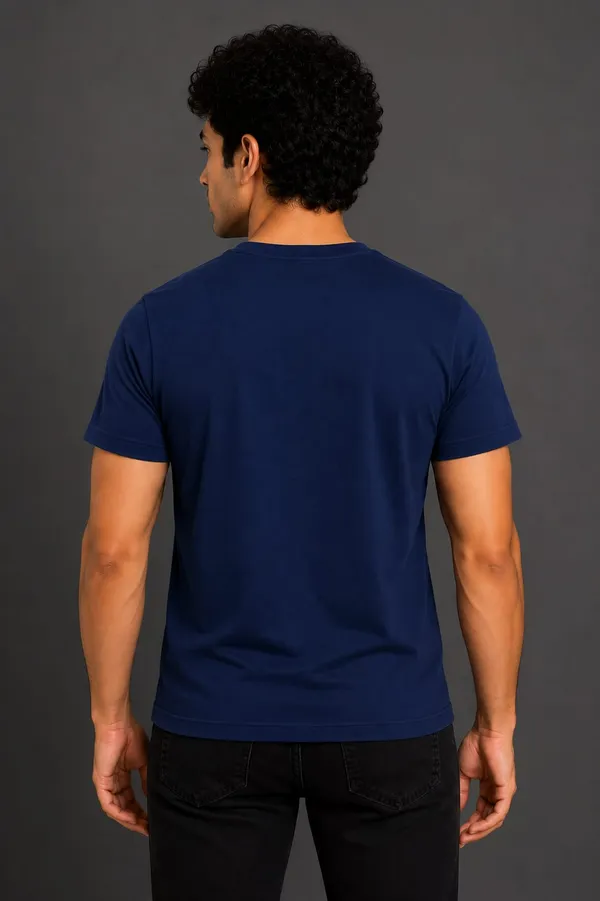 Navy_Blue_Pure_Cotton_Round_Neck_Tshirt_for_Mens