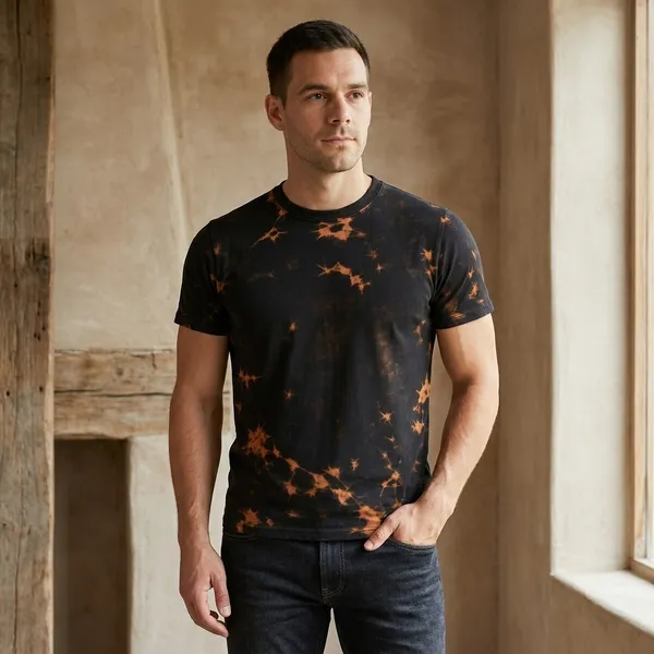 Black_Pure_Cotton_Tshirt_For_Men