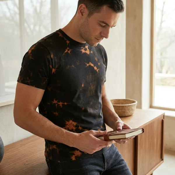 Black_Pure_Cotton_Tshirt_For_Men
