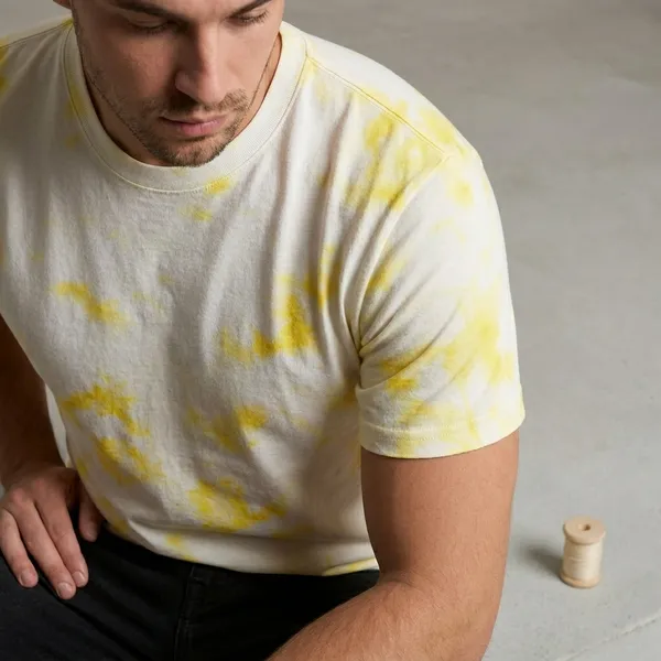 Yellow_Pure_Cotton_Tshirt_For_Men