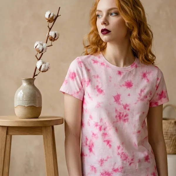 Pink_Pure_Cotton_Tshirt_For_Women