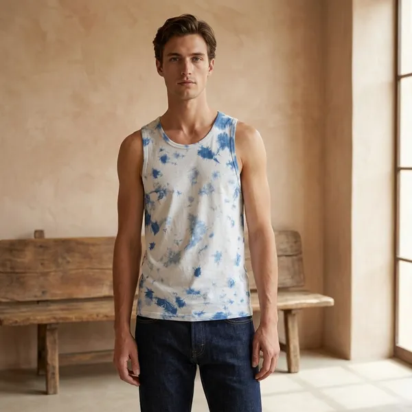 Blue_Pure_Cotton_Sando,_Vest_For_Men
