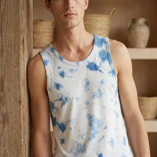 Blue_Pure_Cotton_Sando,_Vest_For_Men