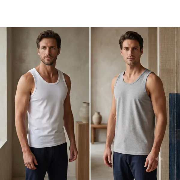 Grey_and_White_Pure_Cotton_Sando,_Vest_For_Men_Pack_of_2