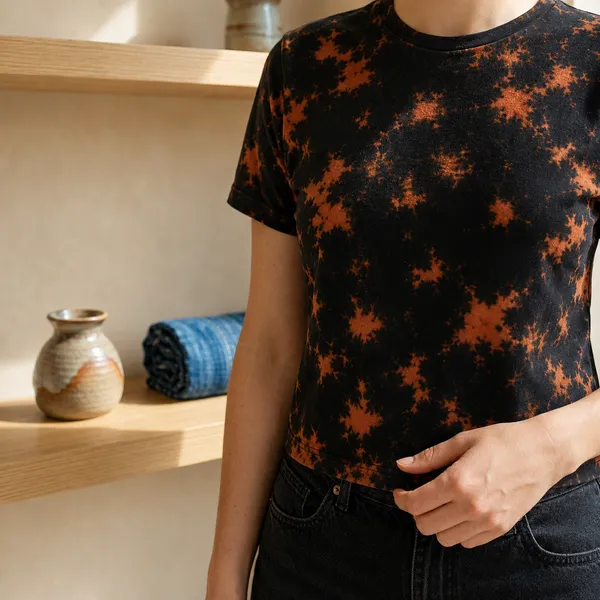 Black_Pure_Cotton_Tshirt_For_Women