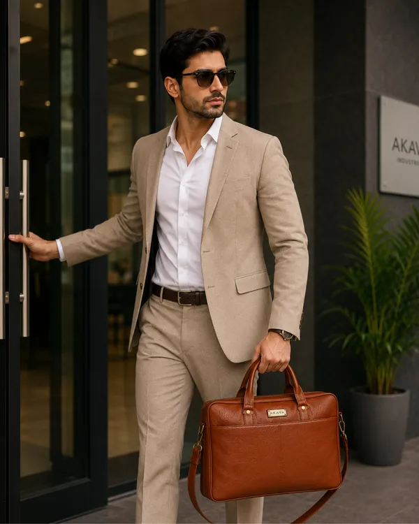 AKAVA_Natural_Leather_Executive_Laptop_Bag