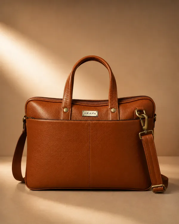AKAVA_Natural_Leather_Executive_Laptop_Bag
