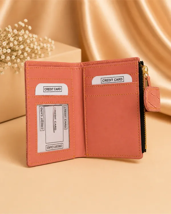 AKAVA_Vegan_Leather_Women's_Glossy_Wallet_with_botton_closure