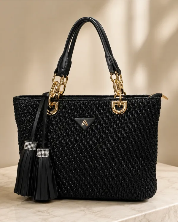 AKAVA_Bellezza_Weave_Satchel_-_Charcoal