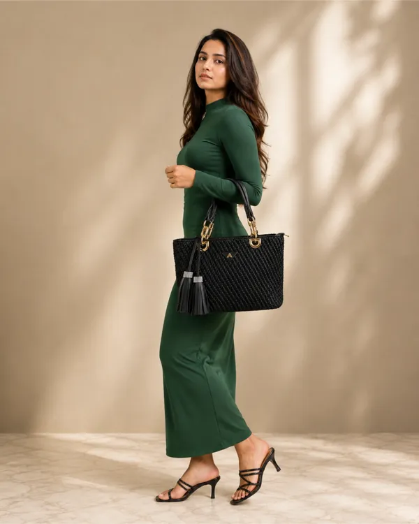 AKAVA_Bellezza_Weave_Satchel_-_Charcoal