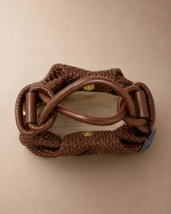 AKAVA_Plaid_Fashion_Shoulder_Bag_Brown