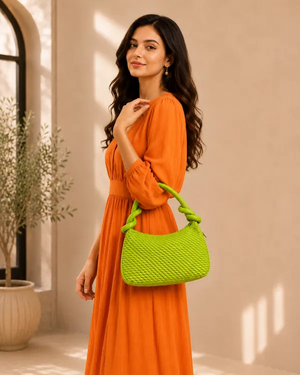 AKAVA_Plaid_Fashion_Shoulder_Bag_P_Green