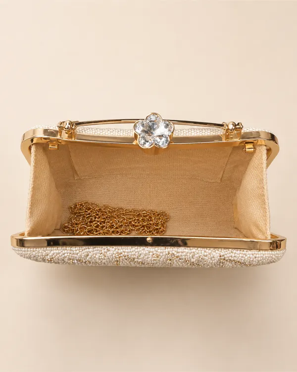 AKAVA_Royale_Bridal_Clutch_-_Snow_White