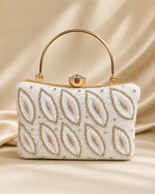 AKAVA_Royale_Bridal_Clutch_-_Snow_White