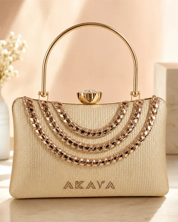 AKAVA_Royale_Clutch_-_Rice_Gold