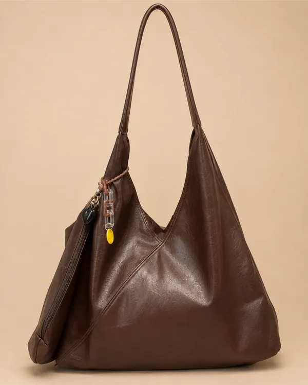 AKAVA_Splicing_Underarm_Bag_with_Pendant