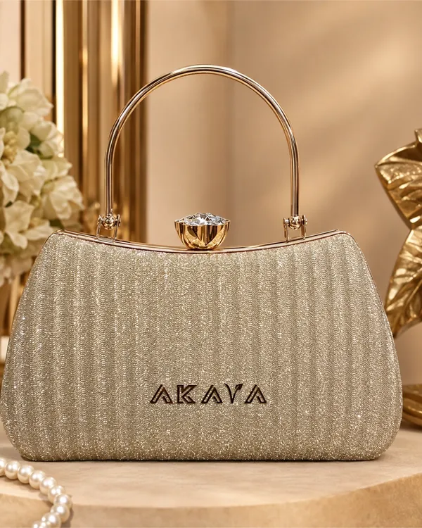 AKAVA_Twilight_Clutch_-_Sparking_Gold