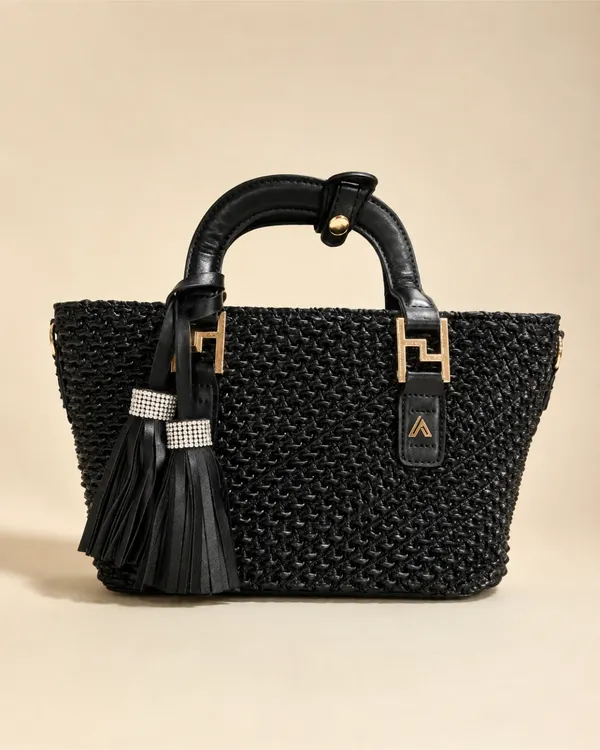AKAVA_Verona_Weave_Satchel_-_Charcoal