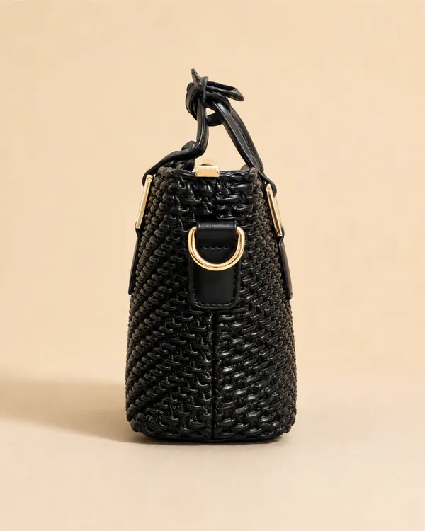 AKAVA_Verona_Weave_Satchel_-_Charcoal