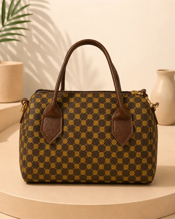 AKAVA_Women's_Plaid_Pillow_Bag_Brown