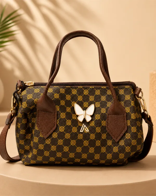 AKAVA_Women's_Plaid_Pillow_Bag_Brown