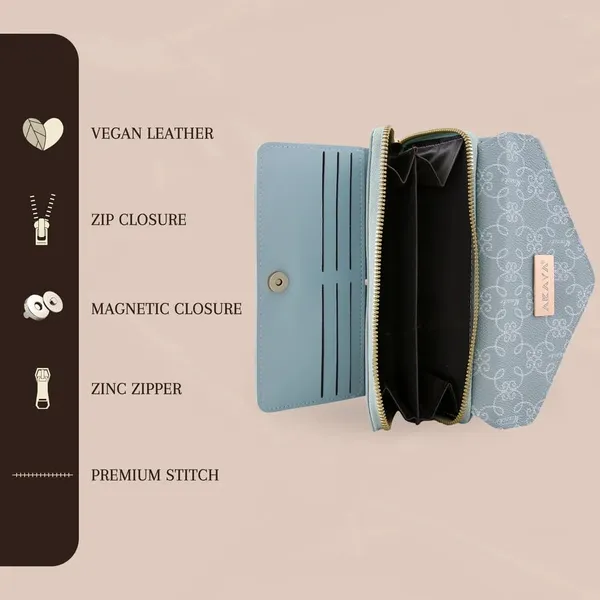 Akava_Wallet_With_Zipper_And_Card_Lot