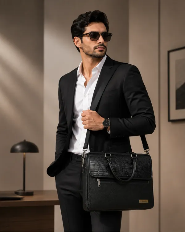 AKAVA_Natural_Leather_Double_Pocket_Executive_Laptop_Bag