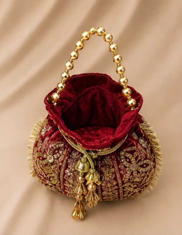 MAUZZEI_Bloom_Potli-_Maroon