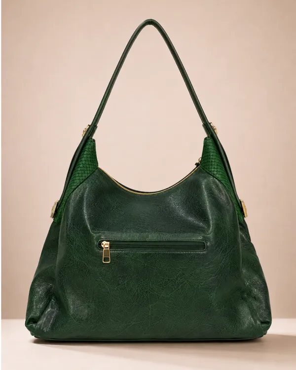 MAUZZEI_Kira_Textured_Shoulder_Bag_Forest_Green