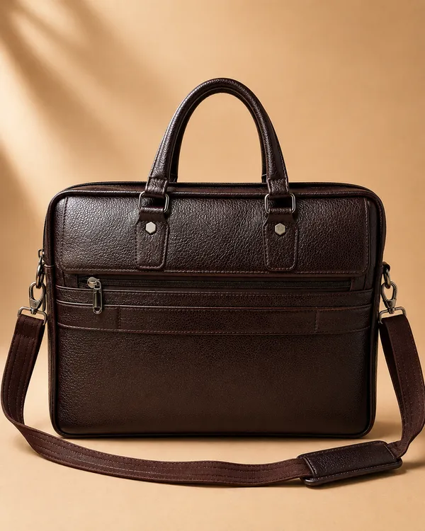 AKAVA_Natural_Leather_Double_Pocket_Executive_Laptop_Bag