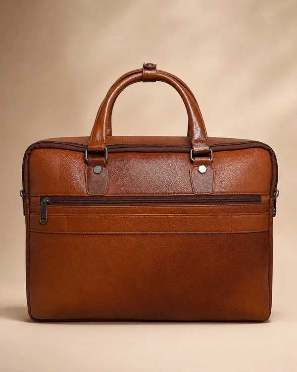 AKAVA_Natural_Leather_Double_Pocket_Executive_Laptop_Bag