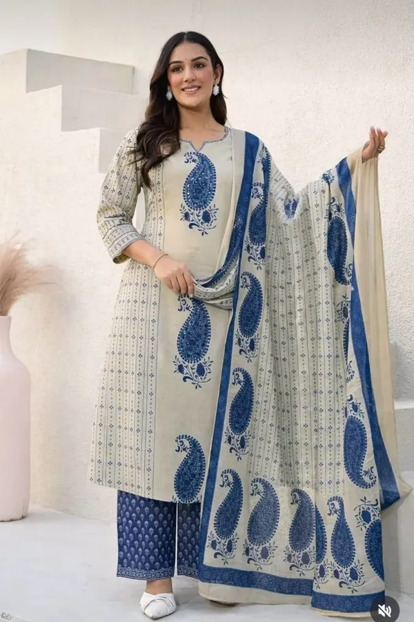 Women_Trendy_Cotton_Cream_Blue_Kurta_With_Pant_and_Dupatta