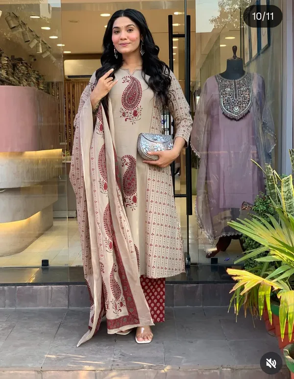Women_Trendy_Cotton_Cream_Maroon_Kurta_With_Pant_and_Dupatta