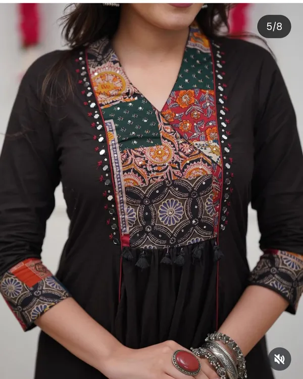Women_Trendy_Cotton_Black_Kurta_With_Pant_and_Dupatta