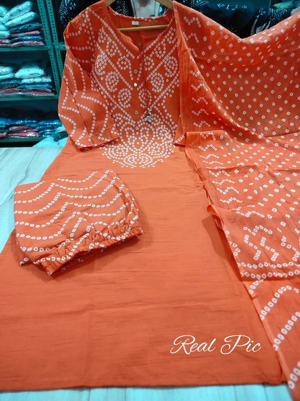 Women_Trendy_Cotton_Orange_Kurta_With_Pant_and_Dupatta