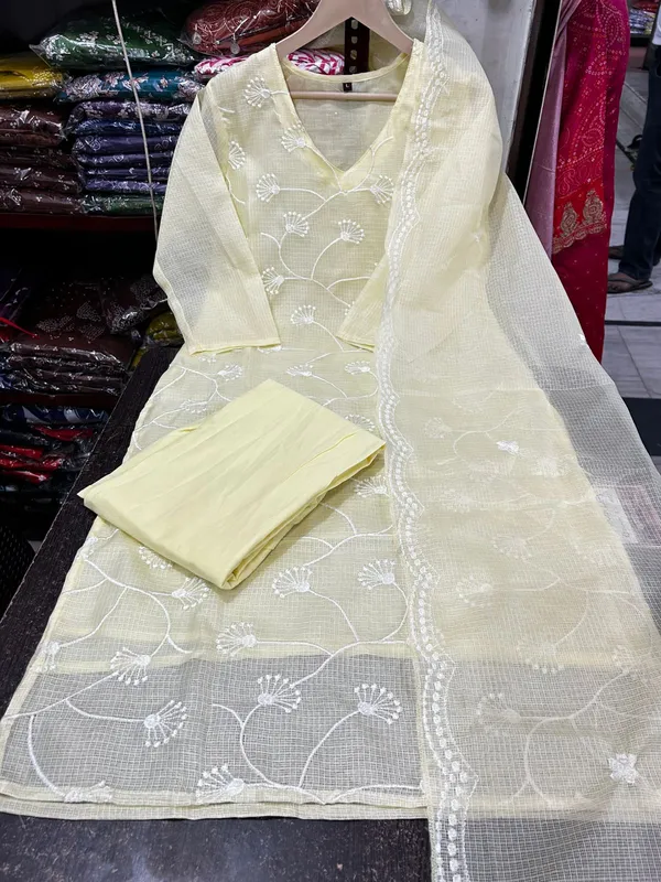 Women_Trendy_Cotton_Yellow_Kurta_With_Pant_and_Dupatta