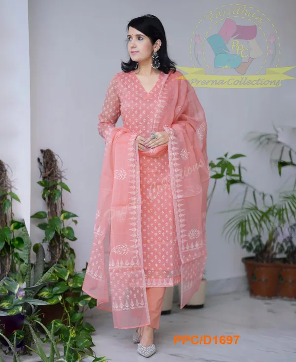 Women_Trendy_Cotton_Orange_Kurta_With_Pant_and_Dupatta