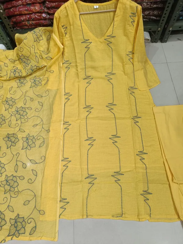 Women_Trendy_Cotton_Yellow_Kurta_With_Pant_and_Dupatta
