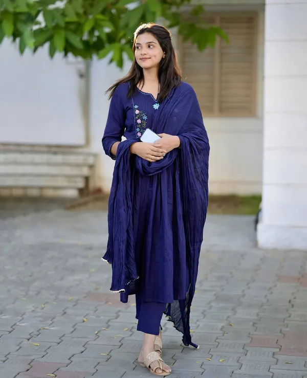 Women_Trendy_Cotton_Blue_Kurta_With_Pant_and_Dupatta