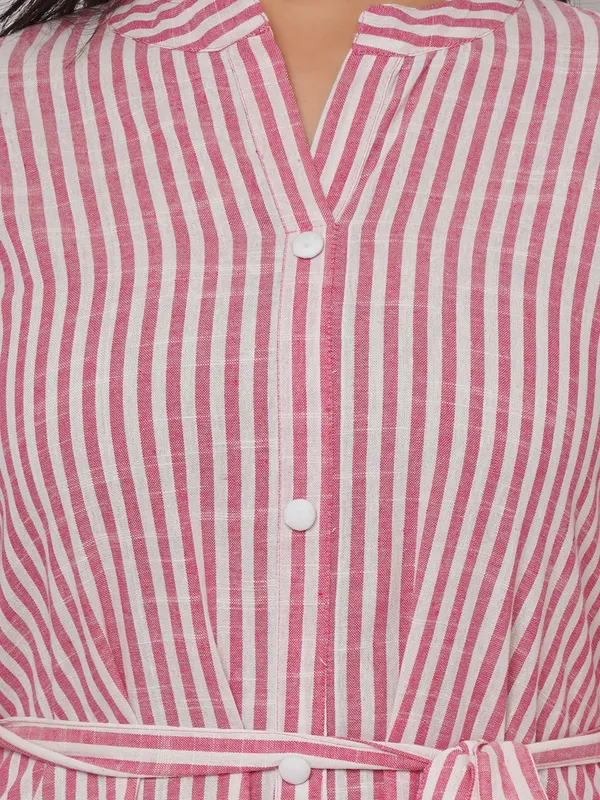 Pink_Viscose_Rayon_Striped_Relaxed_Fit_Maxi_Dress_For_Women