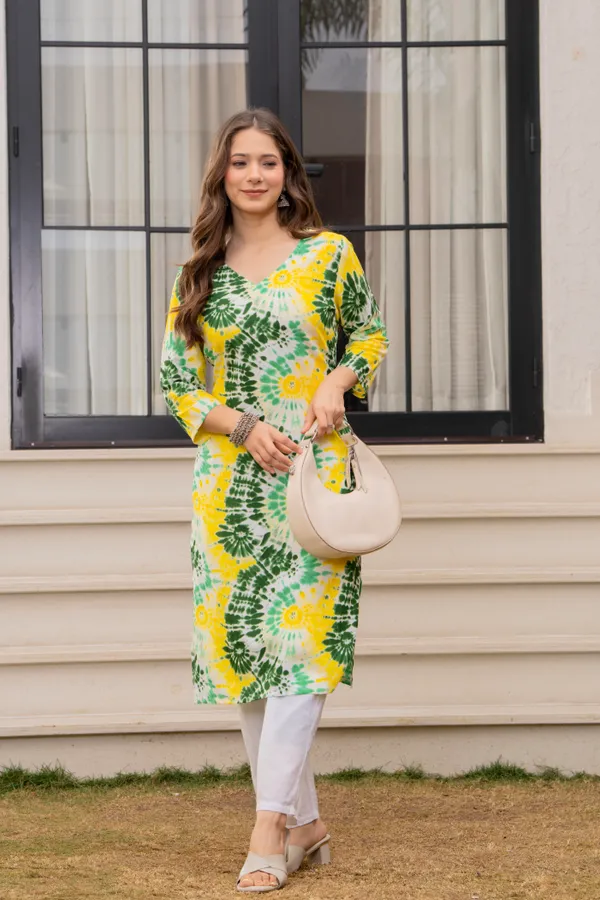 Green_Viscose_Rayon_Straight_Tie-Dye_Print_Kurta_For_Women