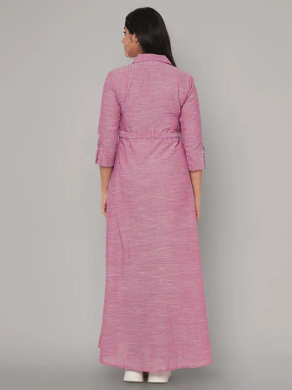 Pink_Viscose_Rayon_Relaxed_Fit_Maxi_Dress_For_Women